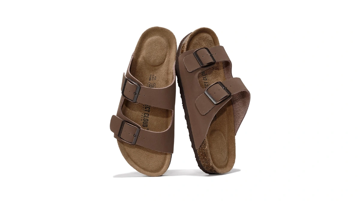 Project Cloud 100% Genuine Leather Womens Sandals Slides For Women