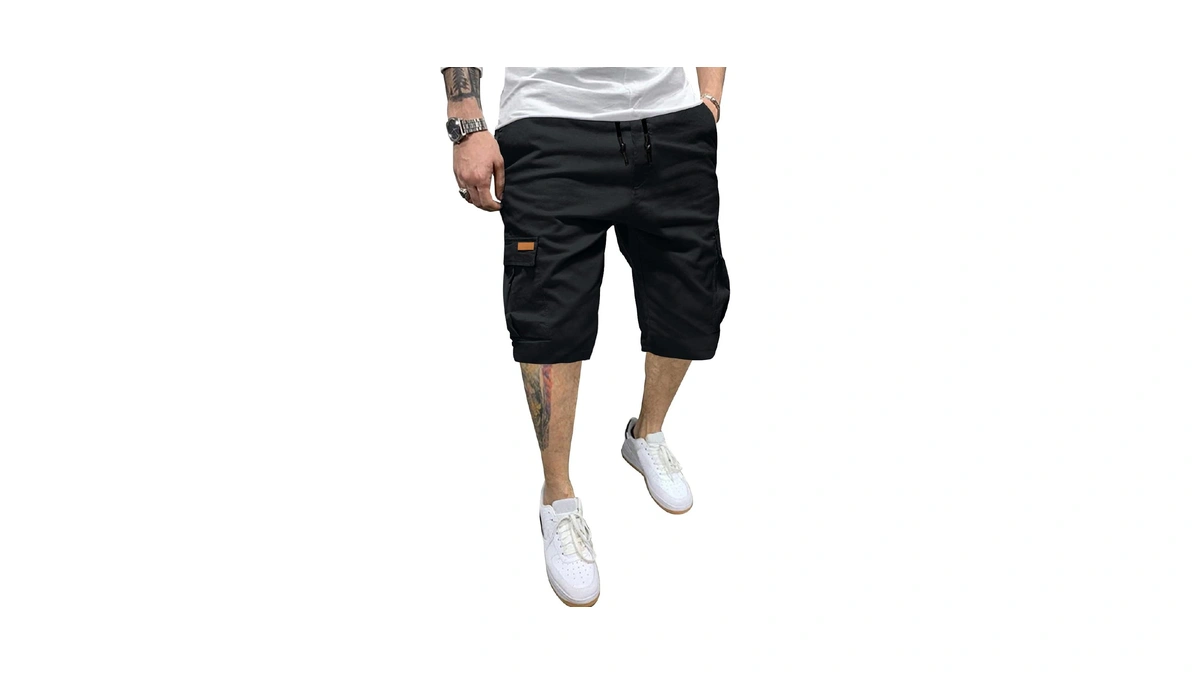 Jmierr Mens Casual Twill Cargo Shorts Cotton Drawstring Classic Cargo