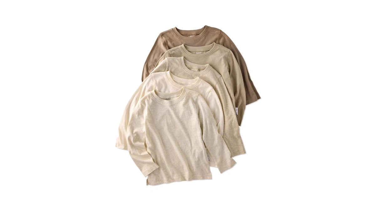 Butterblu London 10-pack Long Sleeve T-shirts​ 100% Organic Cotton Tees