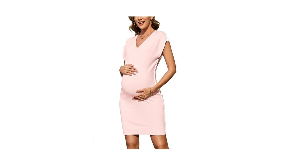 Ouges Womens Spring Summer Maternity Dress Clothes For Baby Shower