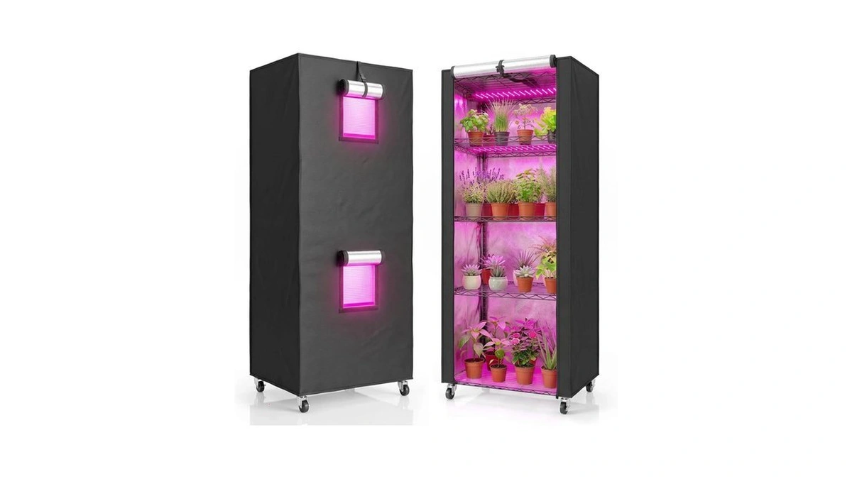 Indoor Greenhouse With Grow Light - 5 Tier Diy Seedling