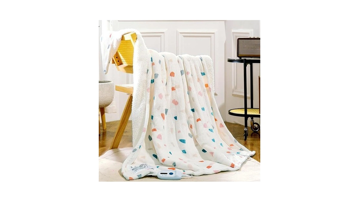 Soganasa Heated Blanket Throw 50"x60" - Machine Washable Electric Throw