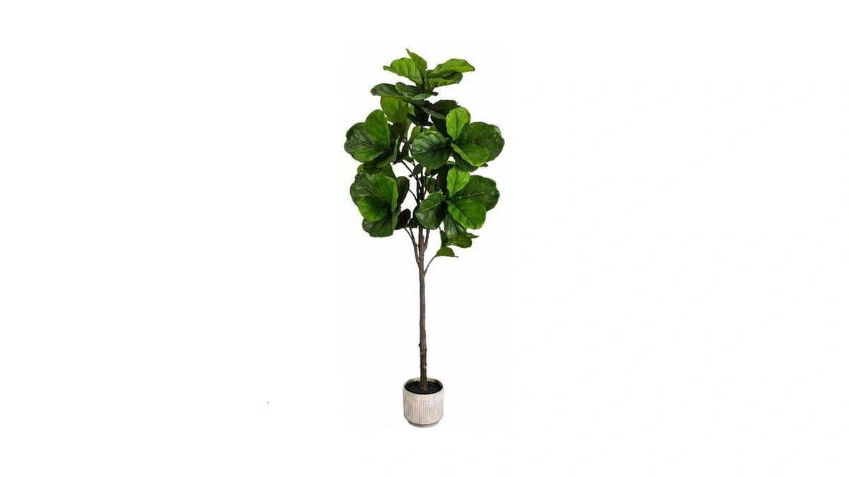 Lucealberi 6ft Artificial Fiddle Fig Tree Fake Home