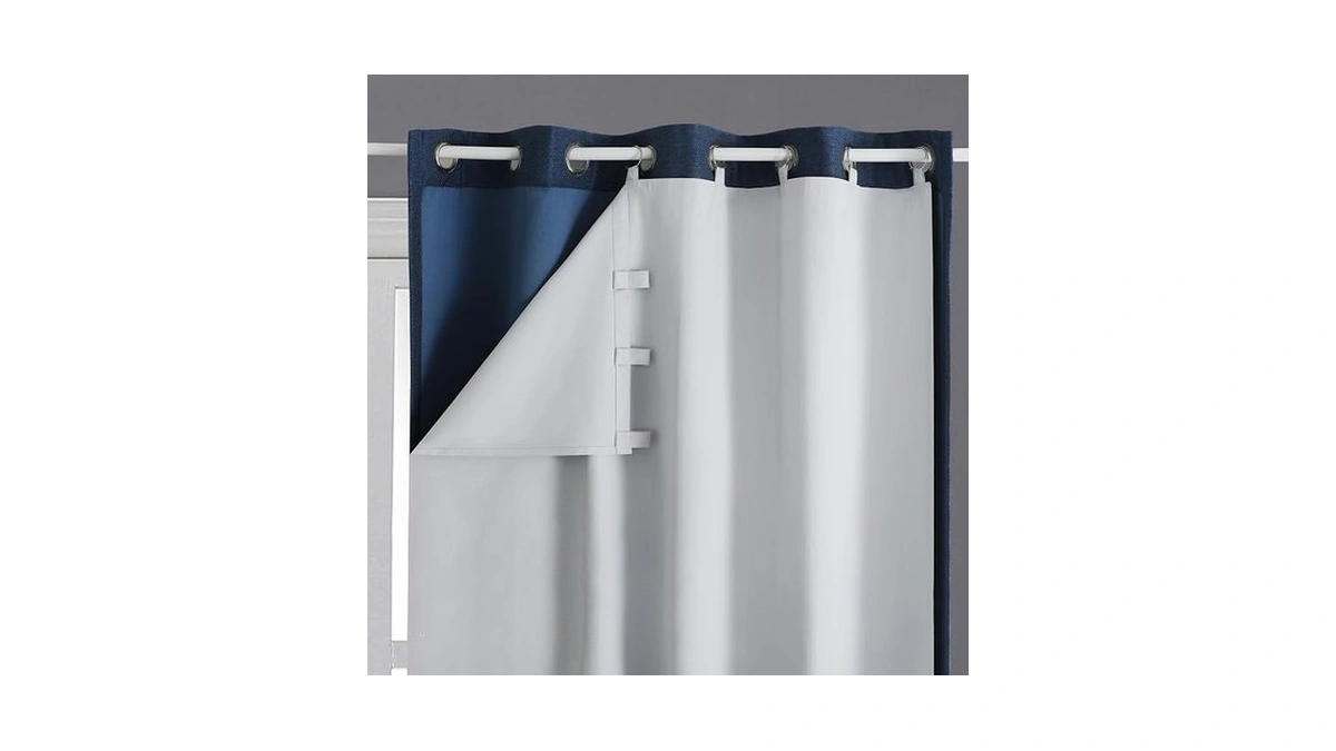 Owenie 100% Blackout Curtain Liner With 17 Pieces Rings 2