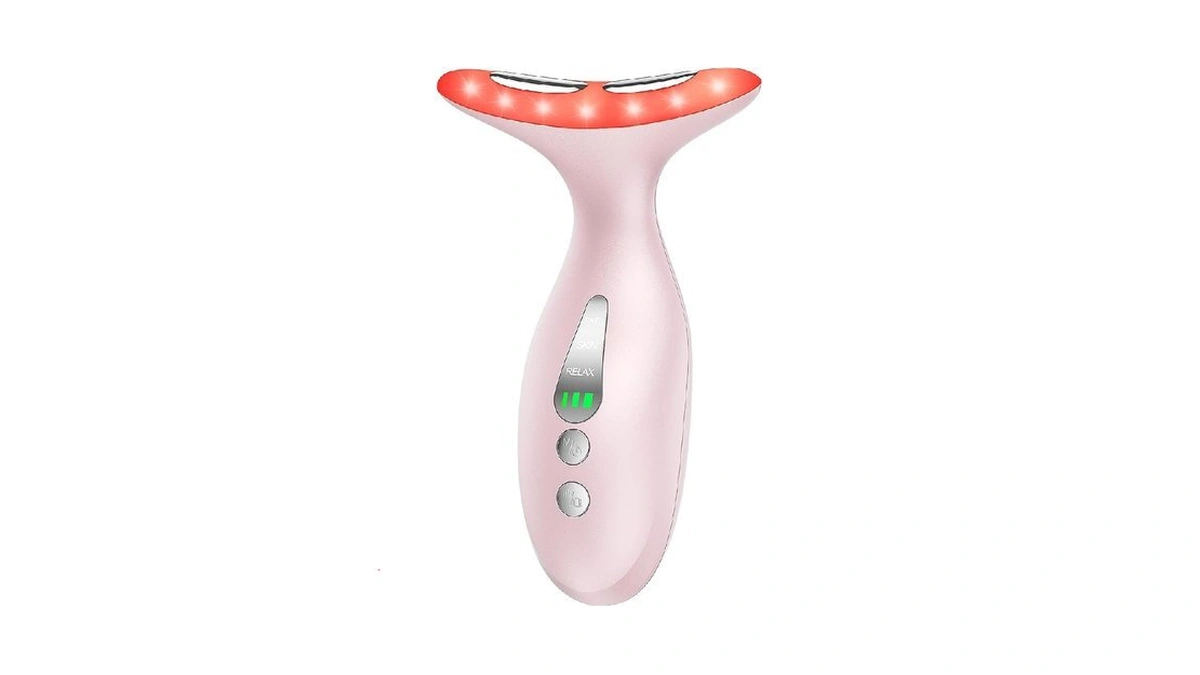 Neck Massager — Portable Facial/neck Massager With Constant Temperature Heat
