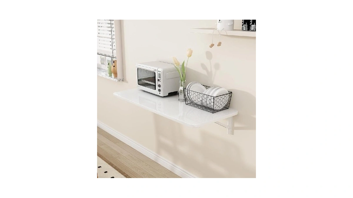 Yjzxxlsh Wall Mounted Laundry Room Folding Table，fold Down Desk For