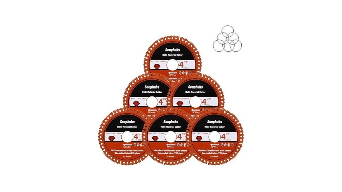 4-1/2 Inch Indestructible Disc For Angle Grinder, 7/8" Arbor (6