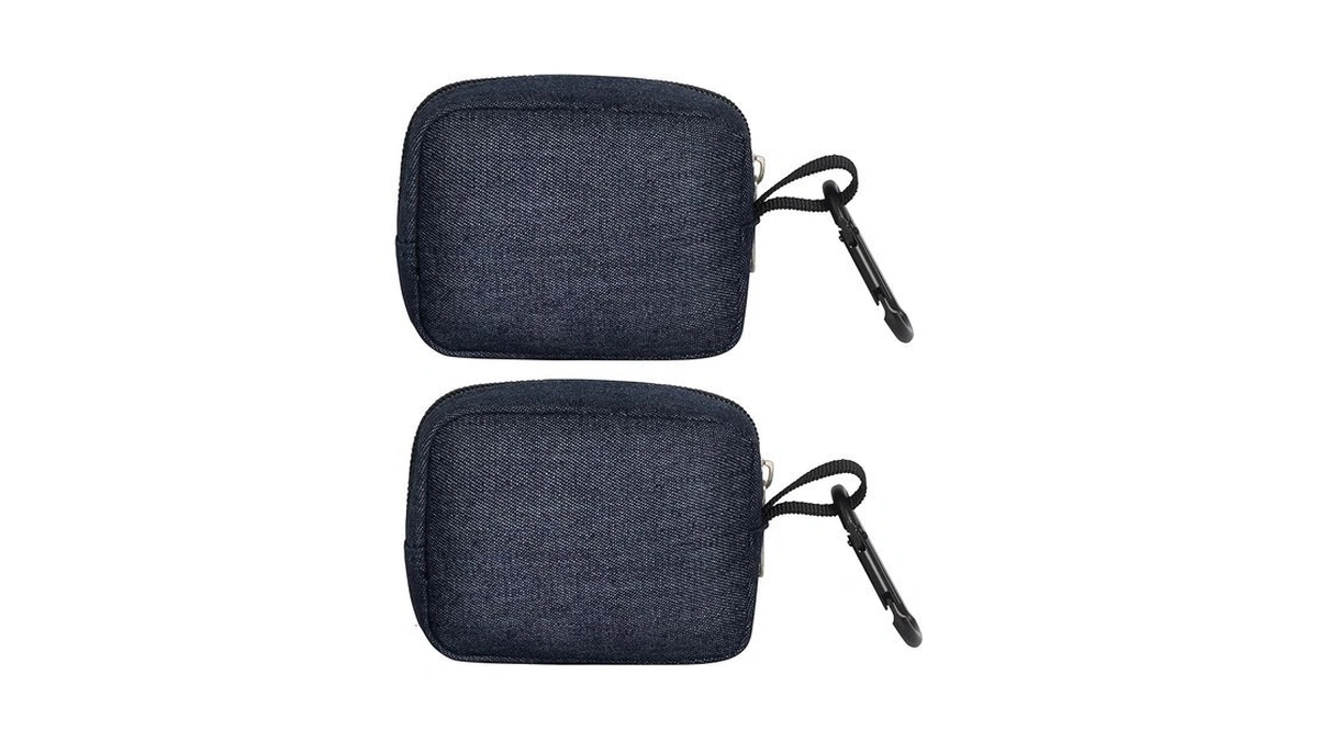 2 Pieces Mini Pouch With Carabiner,pouches For Organization,small Makeup Bag