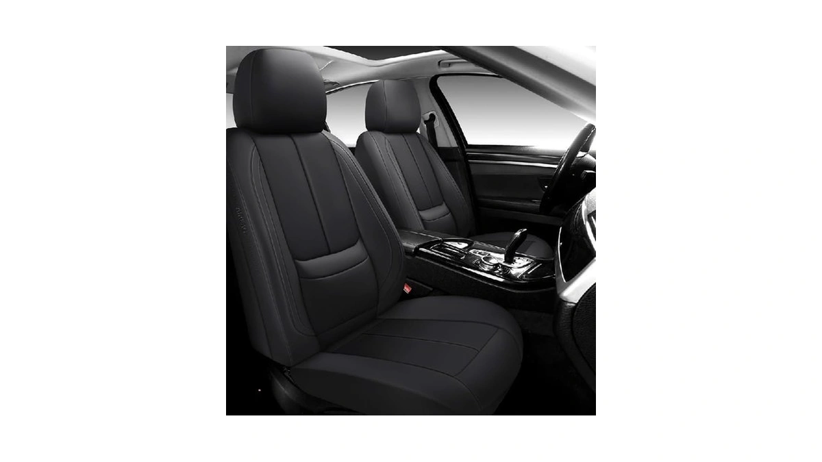 Isen-coverauto Full Coverage Leather Car Seat Covers Full Set,waterproof Seat