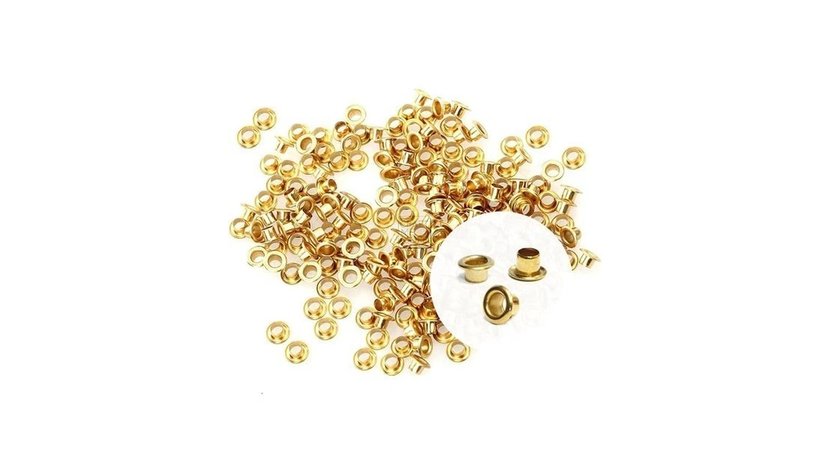 Craftmemore 1/8 Inch Id Eyelets 3mm Hole Self Backing Eyelet