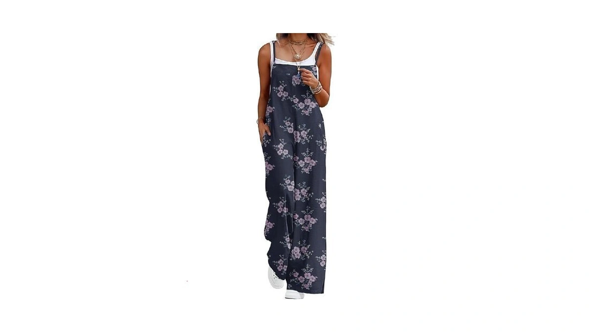 Lepunuo Petite Womens Jumpsuits Casual Adjustable Overalls Summer