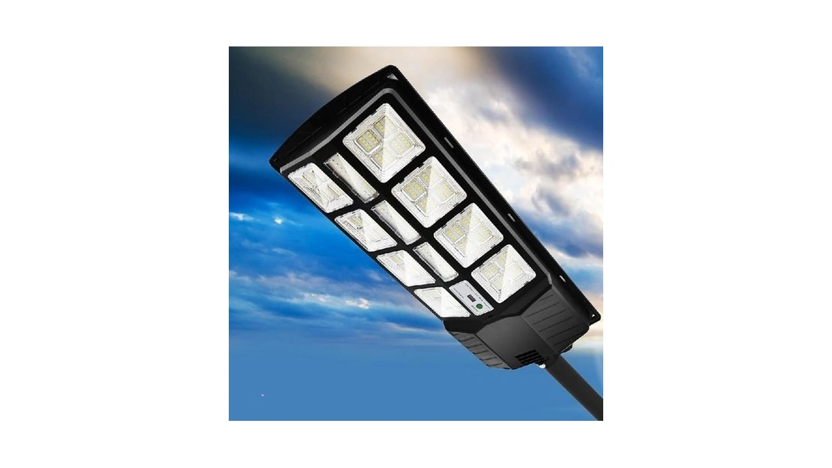 Solar Street Light Outdoor 120,000lm, 240° Wide Angle Motion Sensor,