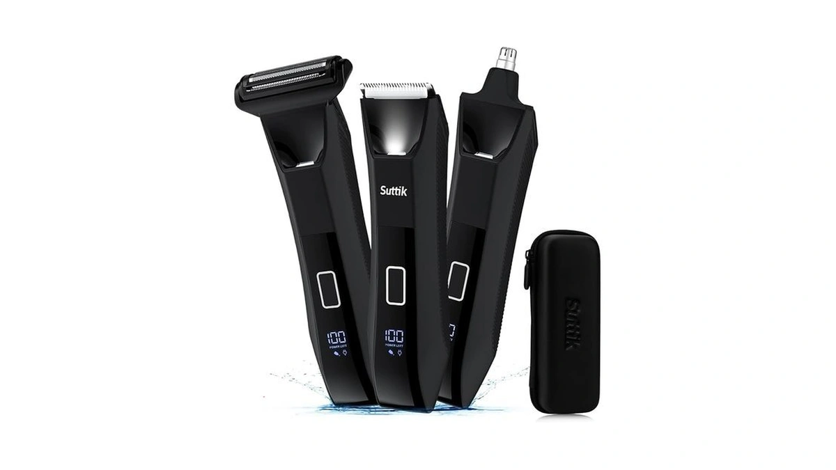 Manscape Body And Ball Trimmer For Men, 3-in-1 Pubic Groin
