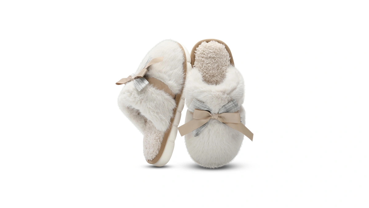Cute Women's Memory Foam House Slippers- Fuzzy Plush Cozy Shoes