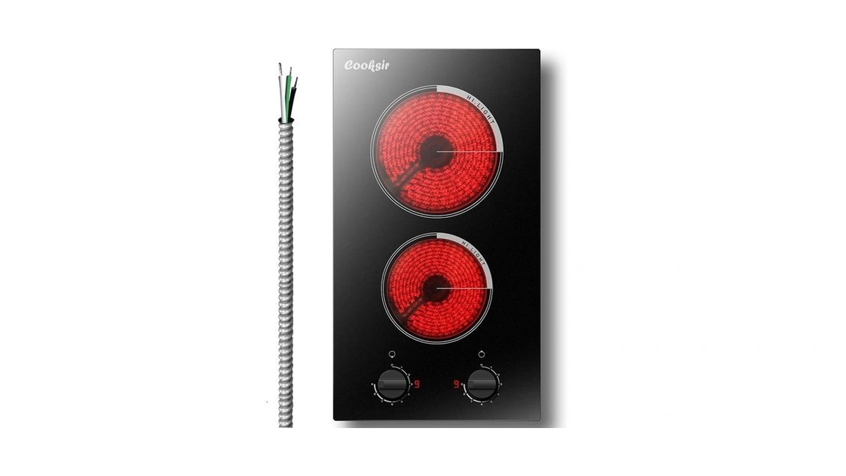 Cooksir 2 Burner Electric Cooktop 220v Hard Wired 3000w Built-in