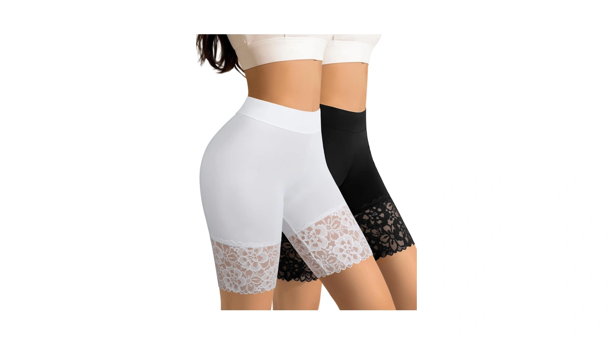 Orlaroy Slip Shorts For Under Dresses Lace Anti Chafing Shorts