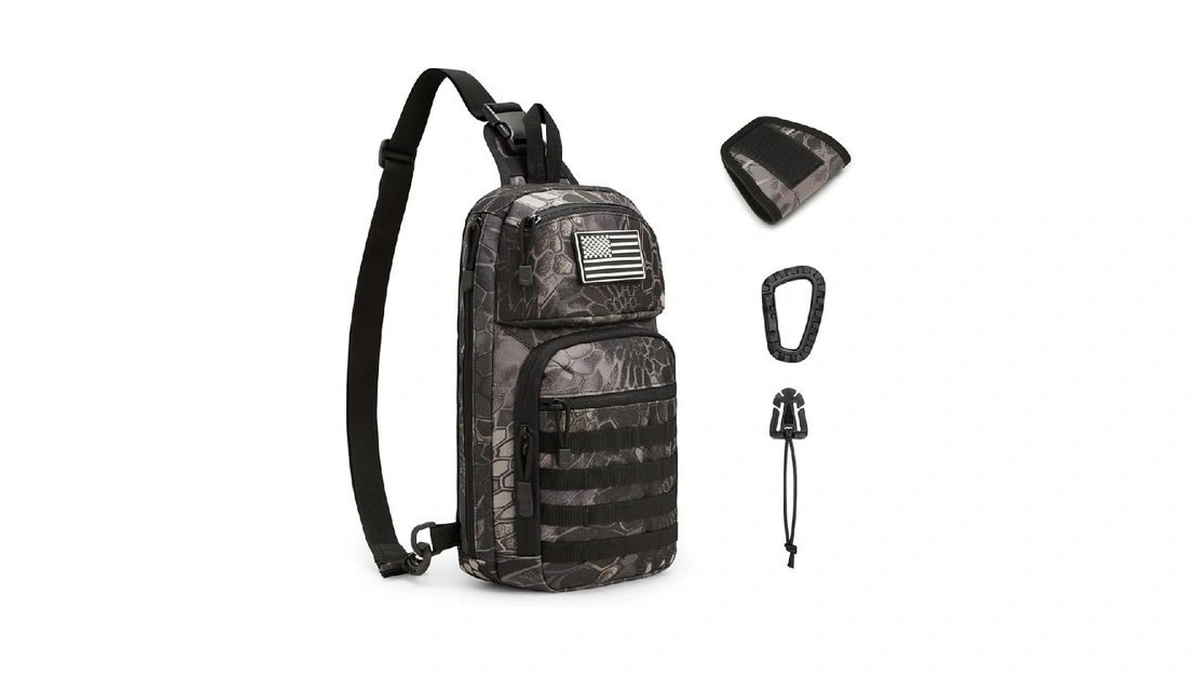 G4free 10l Tactical Edc Sling Bag Backpack Military Molle Chest