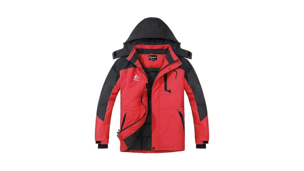 Spmor Women's Waterproof Ski Jacket Hooded Snowboard Coat Windproof Winter