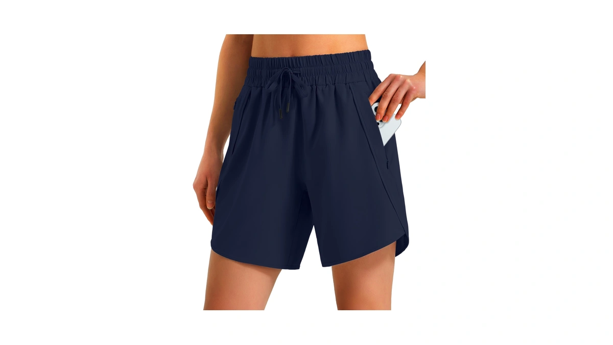 Ksmien Women's 5"/ 7" Athletic Running Shorts Quick Dry Lightweight