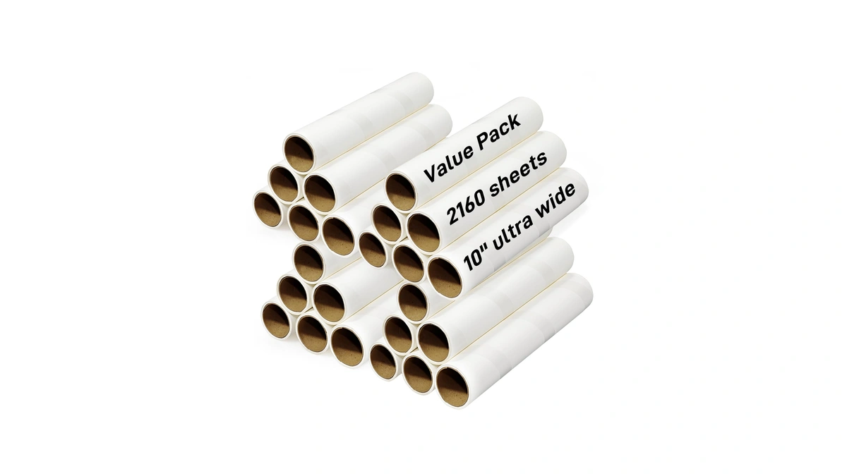(24pk) 10-inch Large Lint Roller Refills Extra Sticky Mega Pet