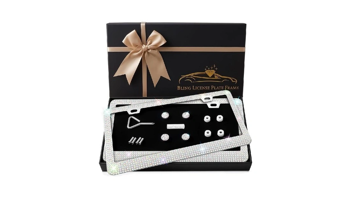 Amazon code: Bling License Plate Frames