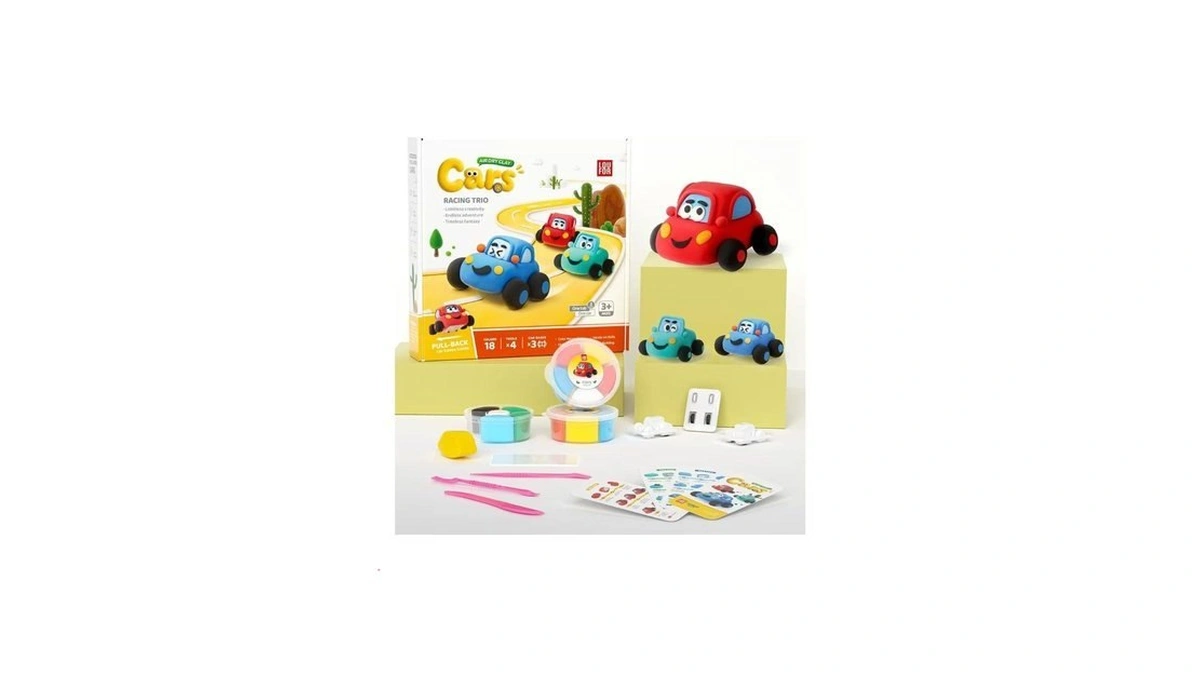 Air Dry Clay Kit For Kids - Pull Back Car