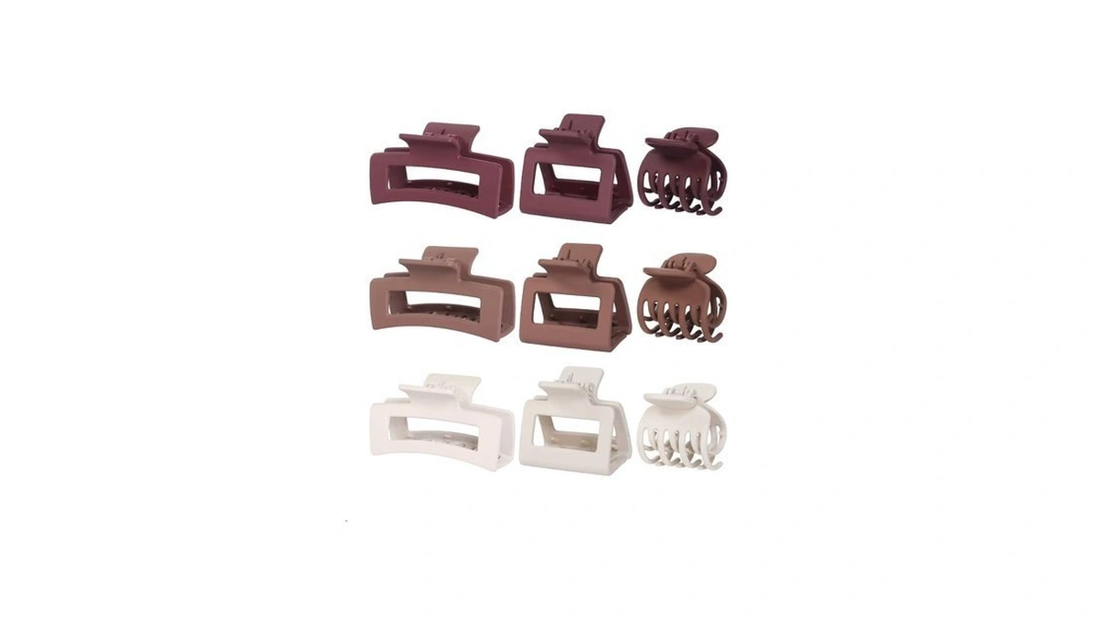 Chandat Medium Claw Hair Clips Set For Women - 3
