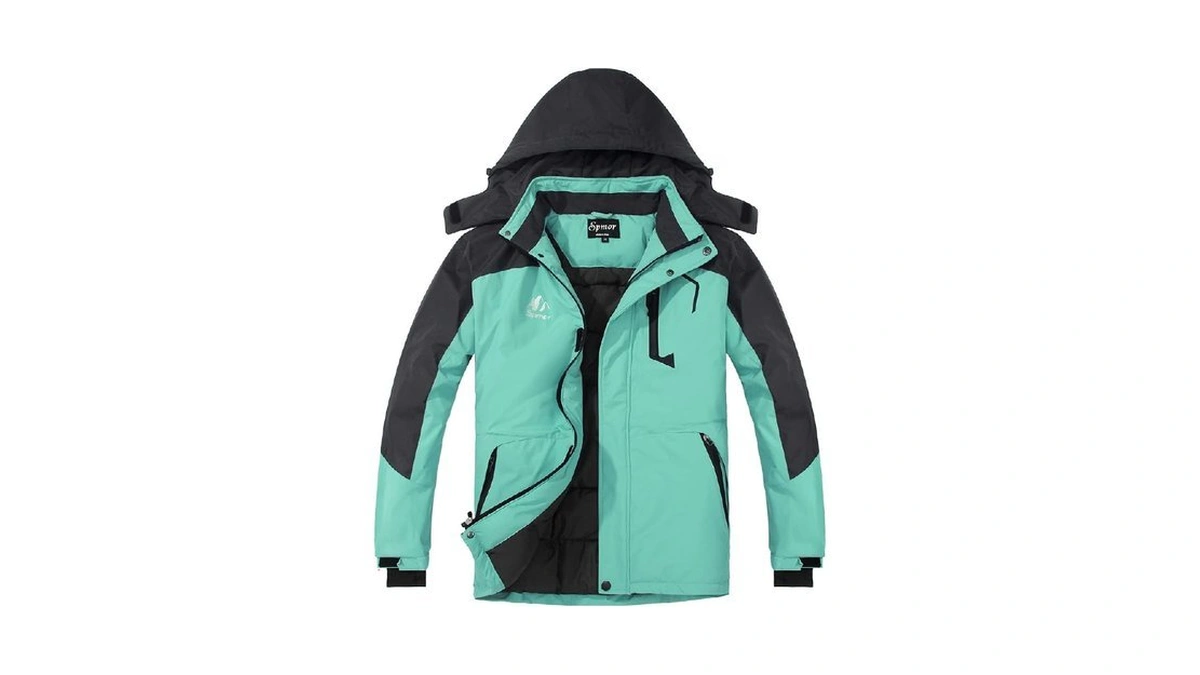 Spmor Men's Waterproof Ski Jacket Hooded Warm Winter Snowboard Coat
