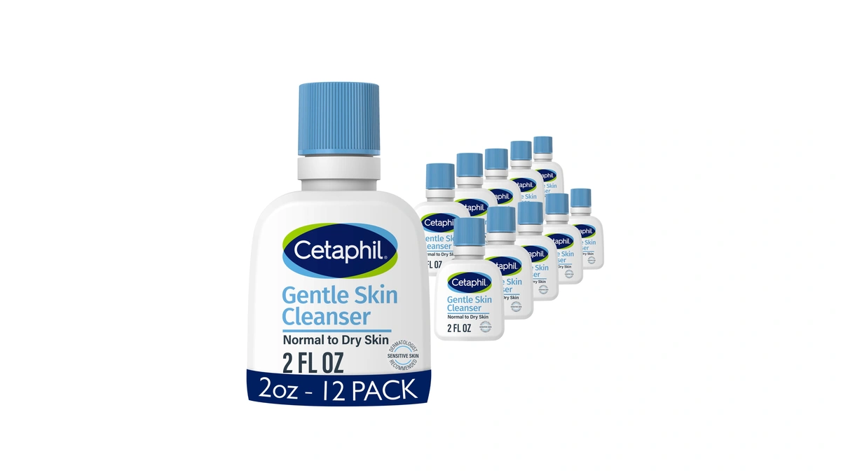 Cetaphil Gentle Cleanser, Hydrating Face Wash, Travel Size, 2 Fl