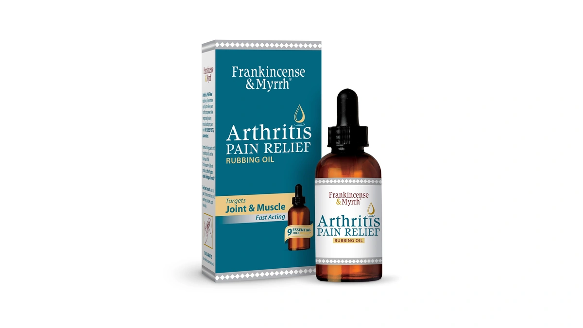 Frankincense & Myrrh Arthritis Pain Relief Rubbing Oil, Dr Recommended
