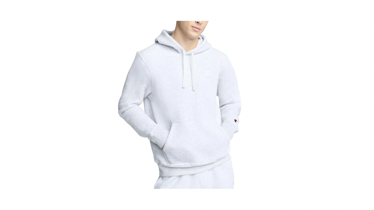Champion Men's Pullover Fleece Hoodie, Standard Fit, Midweight, C Logo,