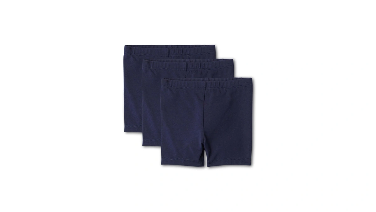 Amazon Essentials Baby Girls' Cotton Stretch Jersey Bike Shorts, Pack