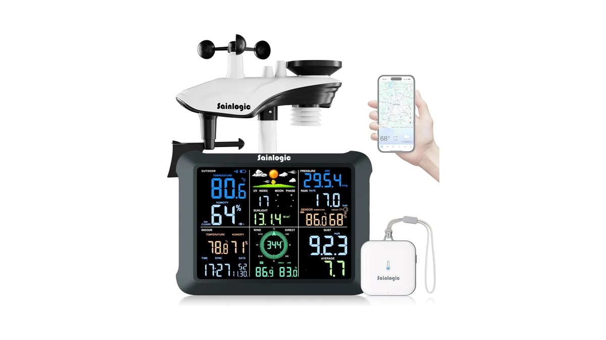 Sainlogic Sa9 Plus Smart Wifi Weather Stations Wireless Sensor 24/7