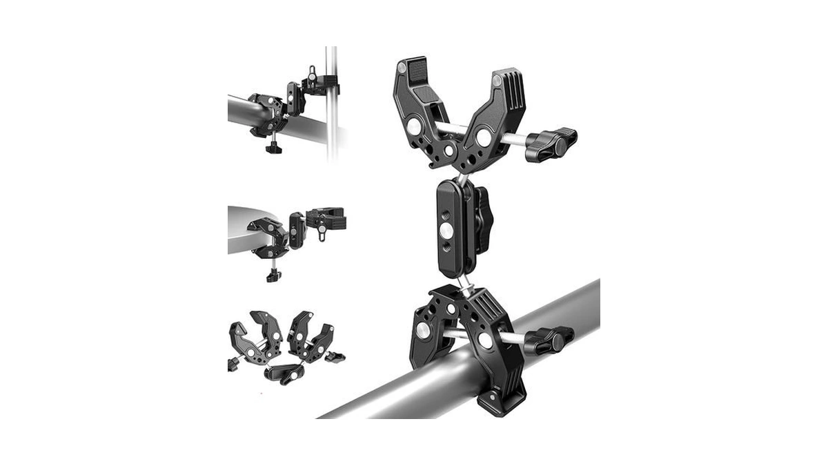 Neewer Double Super Clamp Camera Mount With Magic Arm, Cold