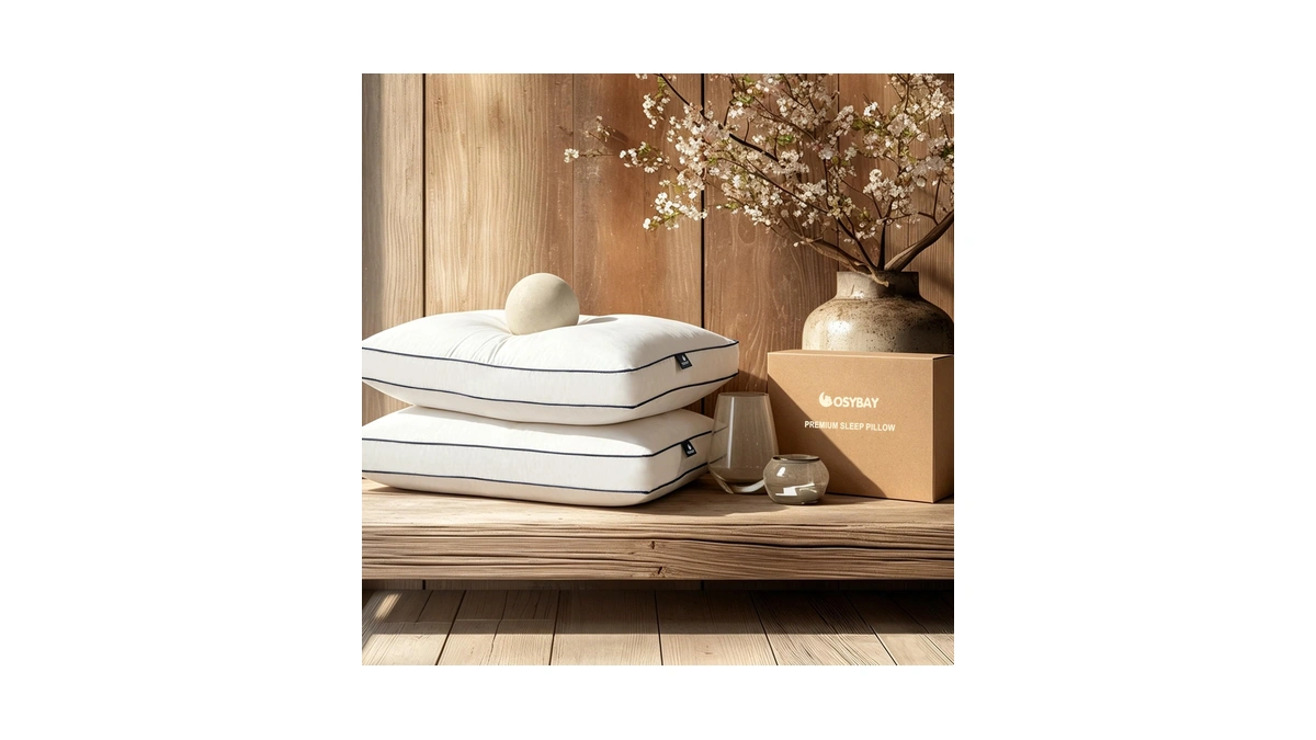 Cosybay Goose Feather And Down Pillows Queen Size Set Of