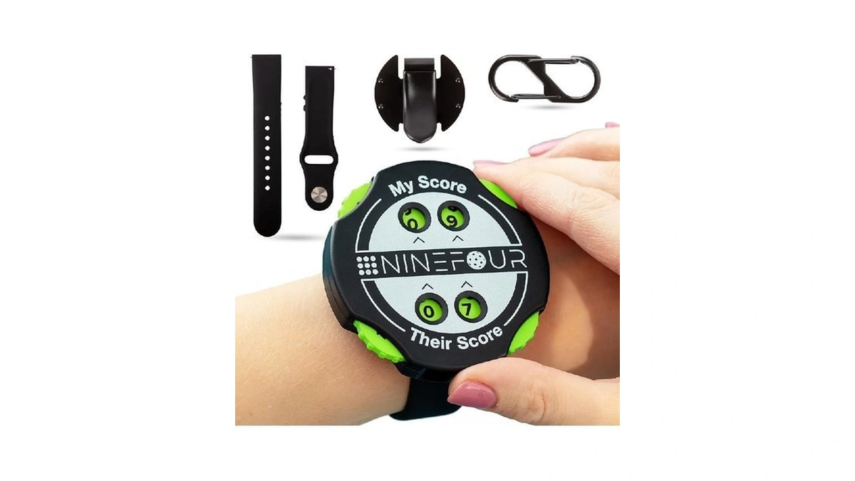 Ninefour Pickleball Score Keeper Kit, Manual Handheld Clicker Counter For