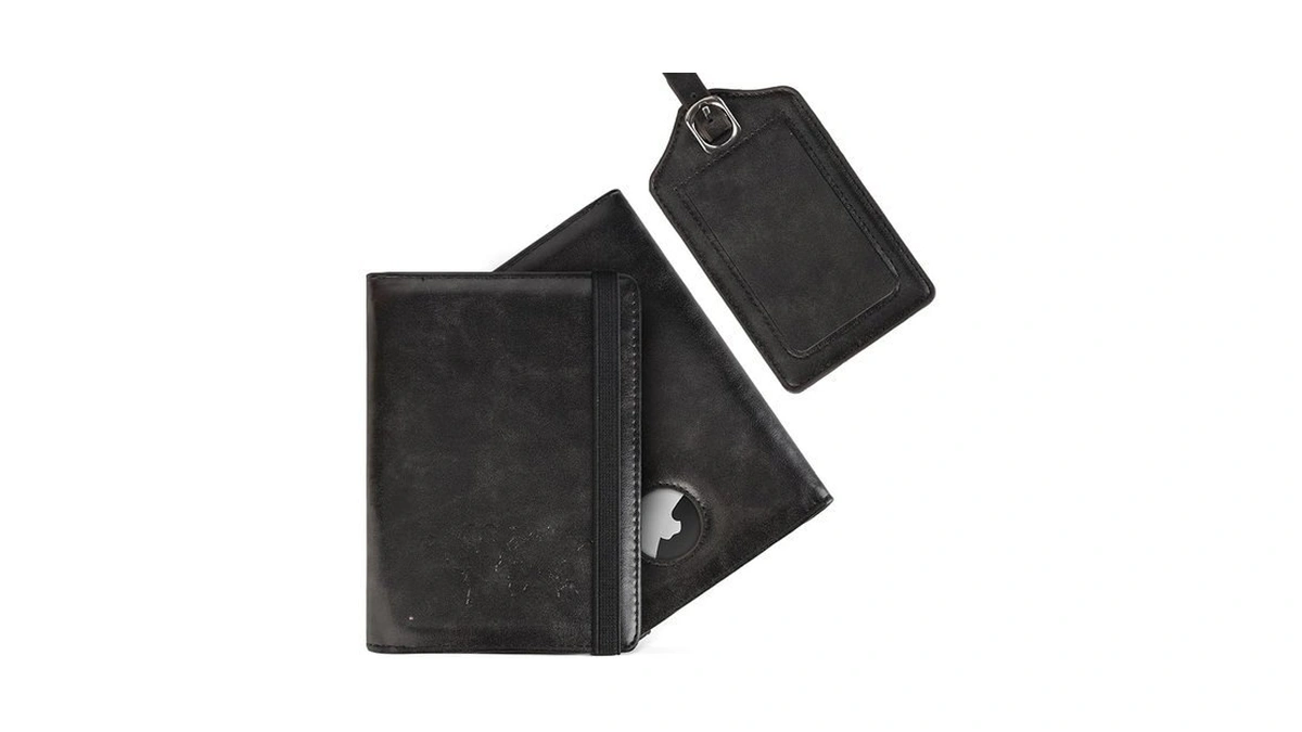 Lavtug Rfid Passport Holder With Airtag Slot And Luggage Tag,