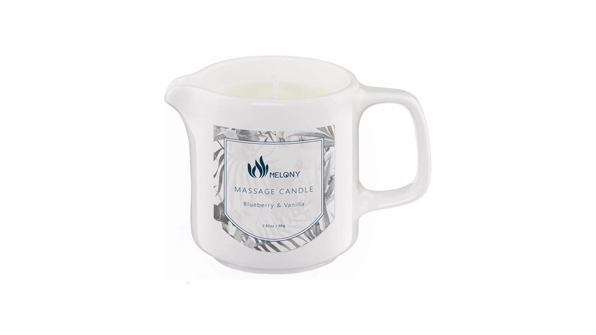 Melony Soy Massage Oil Candle | Blue & Vanilla |