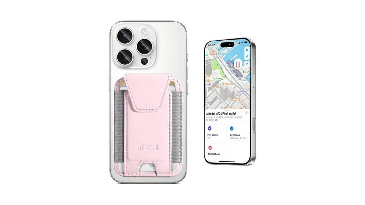 Miroddi For Magsafe Wallet, Works With Apple Find My, Magnetic