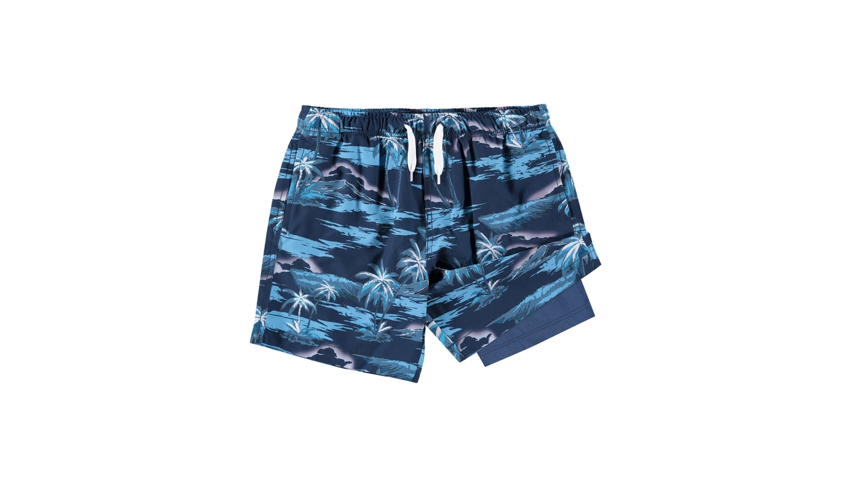 Kanu Surf Boys' Adventure Swim Trunks, Seascape Navy
