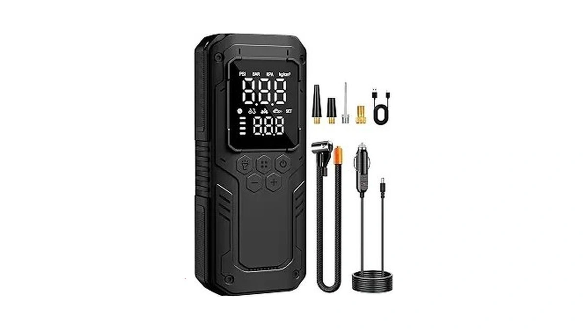 Airsure Tire Inflator Portable Air Compressor, 5x Faster Air Pump