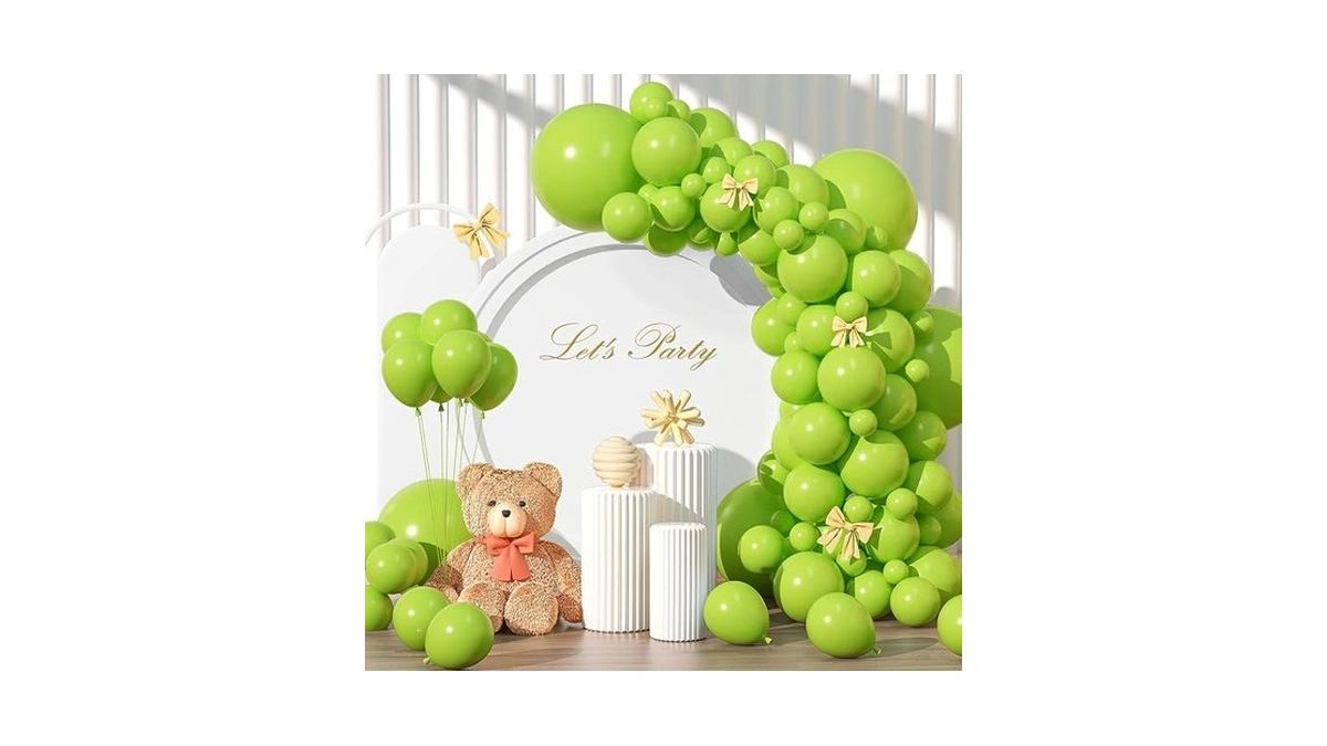 Yishebapa Lime Green Balloons Different Sizes 135pcs 18 12 10