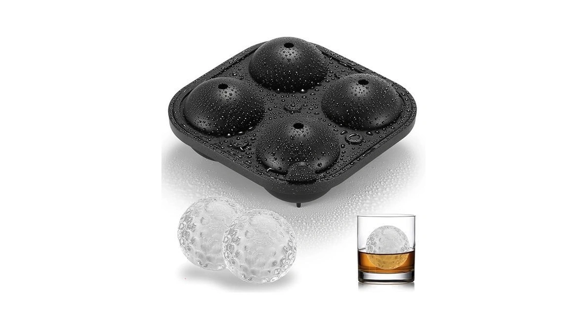 Acookee Novelty Golf Gifts Ball Ice Maker Mold, 2.5" Large