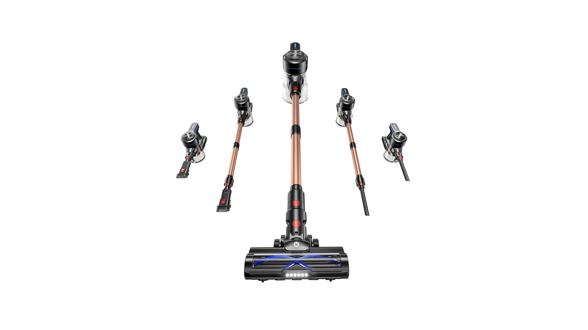 Nadaly Cordless Vacuum Cleaner, 50kpa Powerful Suction With 580w 65