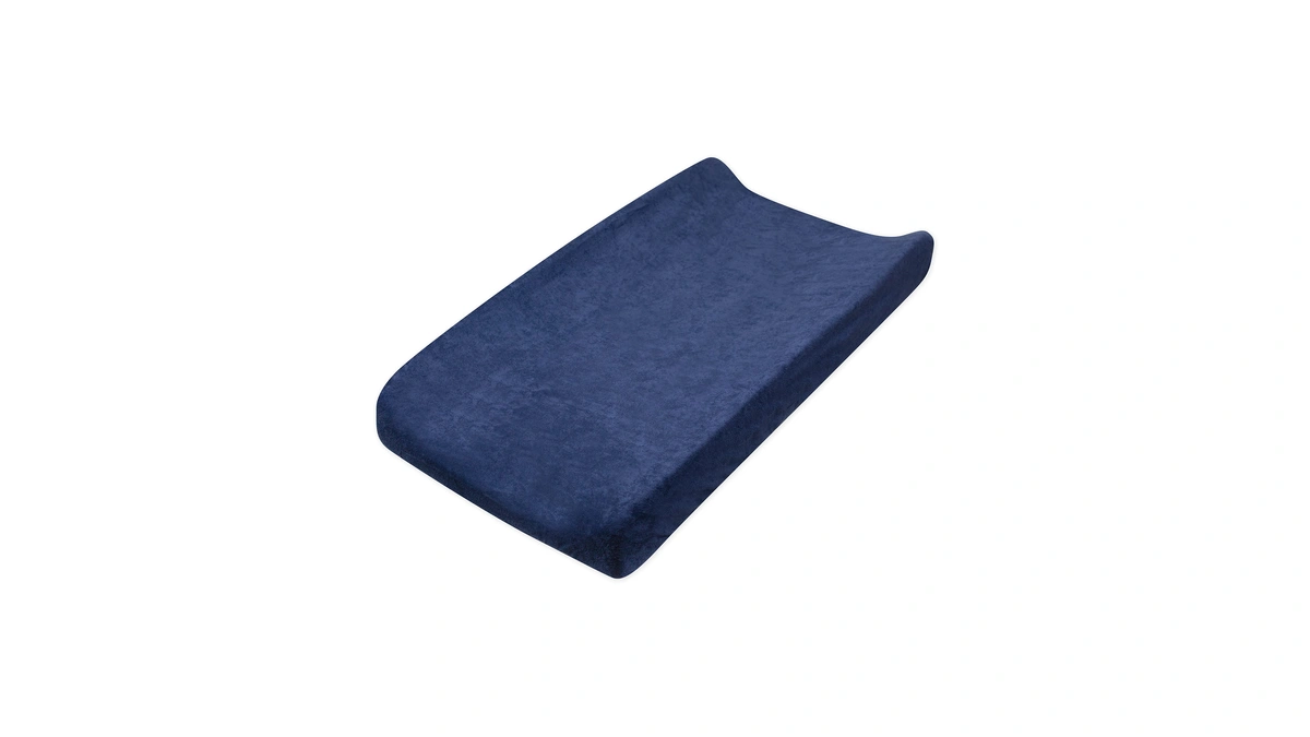 Honestbaby Boys Organic Cotton Changing Pad Cover, Navy (terry Cotton),