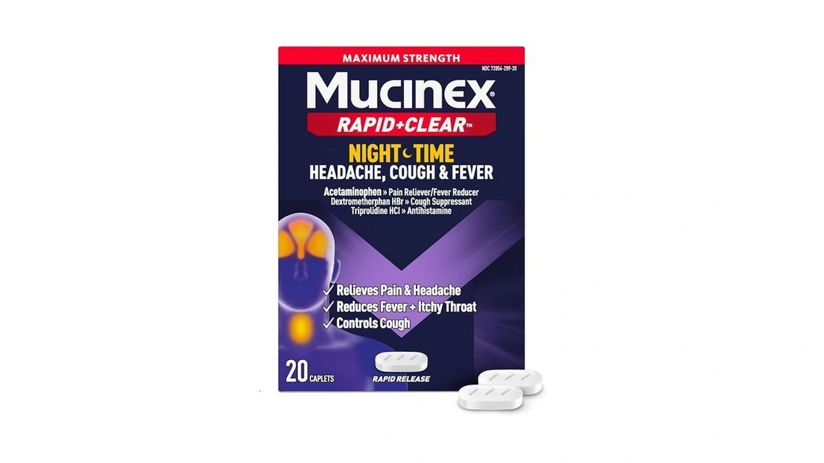 Mucinex Rapid+clear Nighttime Cold And Flu Medicine For Adults, Maximum