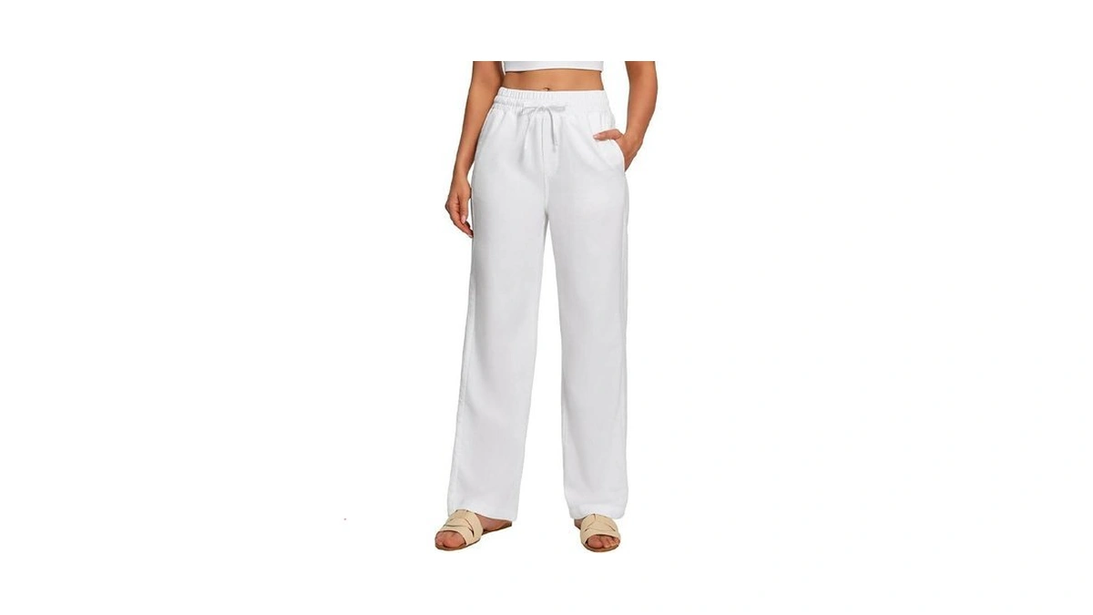 Heathyoga Linen Pants Women Summer Cotton Beach Pants For Women