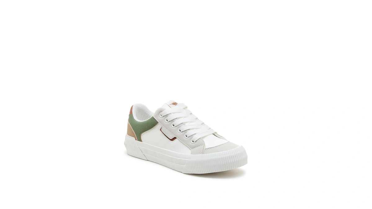 Rocket Dog Women's Cheery Blocked White/olive 8.5 Medium