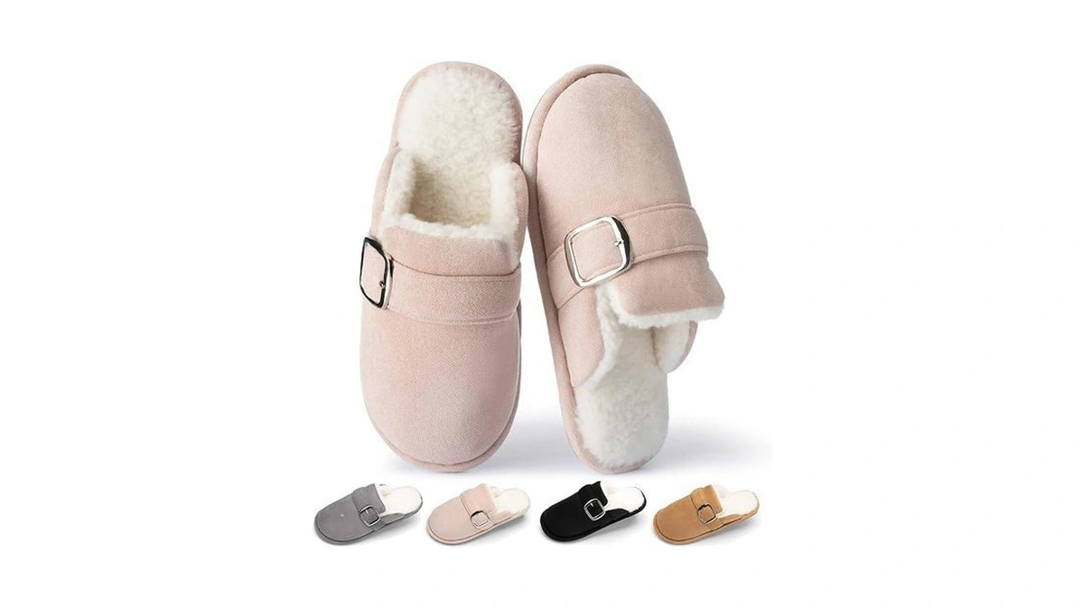 Goewy House Slippers For Women Fuzzy Shoes With Memory Foam