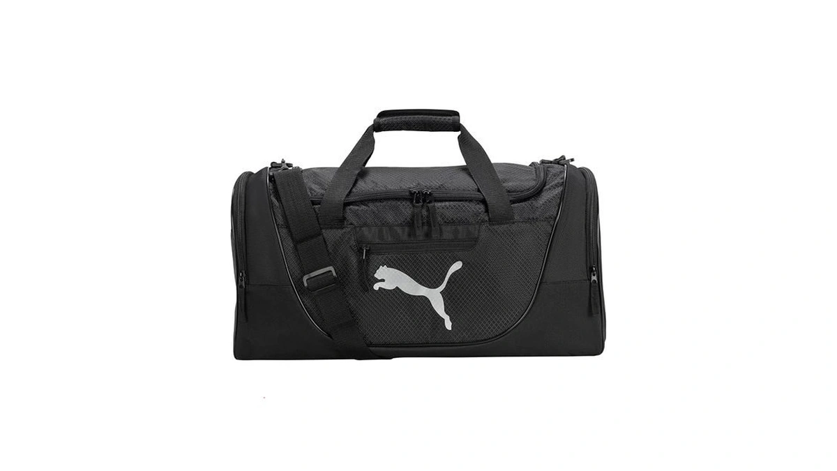 Puma Contender Duffel Bag With Removable Strap & Shoe Pocket,